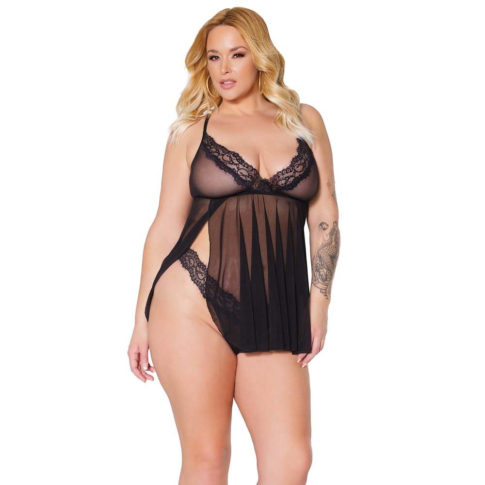 Coquette Sexy Babydoll Thong Set
